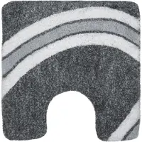 Spirella Tapis de bain Microfibre CURVE 55x55cm Gris