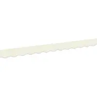 vidaXL Jupe de store de rechange, rayures crème, 2,5 m, polyester