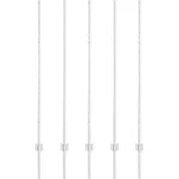 vidaXL Poteaux de clôture 10 pcs Argent 140 cm Acier galvanisé