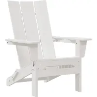 vidaXL Chaise Adirondack pliable blanche 80,5 x 74,5 x 92 cm HDPE