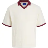 Jack & Jones Pull-over rouge carmin / blanc