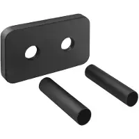 Bruckner Wicher - Rosace de recouvrement pour raccord central 50 mm, noir mat 600.315.6