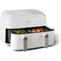 Philips Friteuse sans huile NA353/10 3000 Series - double bac, 9 l, blanche