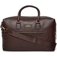 Ralph Lauren pour homme. 405962459002 Sac de voyage en cuir grainé marron (OSFA), Casuel