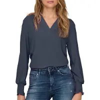 ONLY Chemisier 'ONLMETTE' bleu foncé