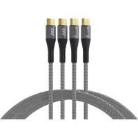 EFB Elektronik USB-C Kabelset 100W PD 3.0 5A E-Marker Chip 2x1m grau