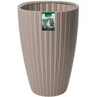 Garden ID Pot de Plante Fancy Brown Taupe Polyéthylène - 40 x 58 cm