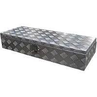 Novio Coffre de rangement en aluminium pour remorque Toolbox Aluminium 900 x 380 x 170