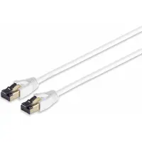 S-Conn Câble patch Helos F/FTP Cat 8.1 blanc 1,0m -Paire torsadée, double blindage, 4 x 2 x AWG 26