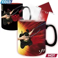 Abystyle Set 2 Mugs thermo-réactifs One Piece Zoro & Sanji Boîte carton 460 ml