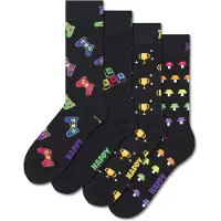 Happy socks Gamer Gift Set Crew Socks 4 Pairs Noir EU 36-40