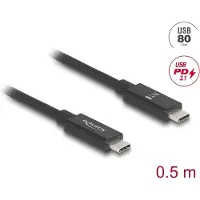 DeLOCK Câble Delock USB 80 Gbps USB Type-C Fiche mâle sur fiche mâle 16