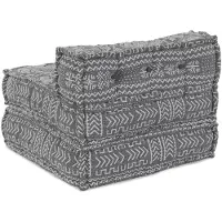 vidaXL Ensemble de canapés modulaires, tissu gris clair, 70 x 70 x 56 cm