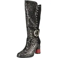 LAURA VITA Bottes noir / argent
