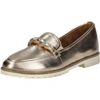 Tamaris : chaussures pour femmes, chaussures basses, mocassins, couleur or, pour le quotidien