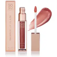 Sosu Shimmer Lip Glaze brillant à lèvres hydratant pailleté teinte Rose Gold 6 ml