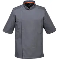 Portwest Veste cuisine manches courtes maille respirable Gris XL