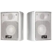 Dynavox AS301 Paire de satellites haut de gamme argentés, Haut-parleur PA, Argent