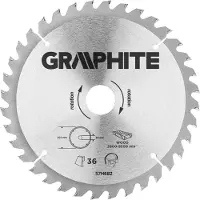 Graphite Lame de scie, widia, 205 x 30 mm, 36 dents