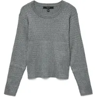Vero Moda Pull-over 'VMSilje' gris chiné