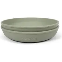 Filibabba Assiettes - Silicone - 2 Pack - Green - - UneTaille - Assiette
