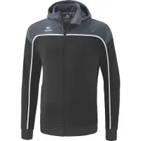 Erima Change By Veste d'entraînement à capuche Noir Gris/Gris ardoise/blanc - XXL