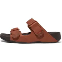 FitFlop Gogh Moc Slide In Leather Dark Tan Taille UE 45