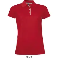 Sol SOLs 01179 | Womens Sports Polo Femme Performer - Couleur : Rouge - Taille : XXL