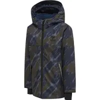 Hummel Veste fonctionnelle 'Logan' bleu marine / bleu-gris / kaki