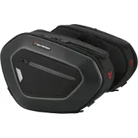 SW-Motech Sacoches latérales Pro Blaze H 20 litres, compatibles avec les modèles Suzuki GSX-S1000/F et GSX-S950 (à partir de 2021), de couleur noire. Une taille unique