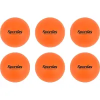 Spordas Set de balles de hockey - 6 pièces pour l'école et le hockey sur gazon en salle