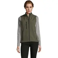 SOL's Softshell Femme Sans Manches Rallye Vert Miltaire - Sol's 46801 - Taille L