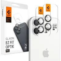 Spigen GLAStR EZ Fit Optik Pro Protection d'objectif de caméra (pack de 2) Apple iPhone 16 / 16 Plus - Noir