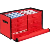 Relaxdays Weihnachtskugel-Aufbewahrungsbox