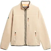 Superdry Veste en polaire beige / noir