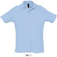 Sol SOLs 11342 | Polo d'été II hommes fentes latérales - couleur : bleu ciel - taille : XS