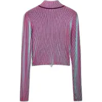 Desigual Cardigan bleu ciel / lie de vin / violet rouge