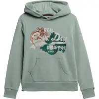 Superdry Tokyo Vl Relaxed Fit Hoodie Vert S Femme