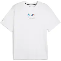 Puma Bmw Mms Ess+ Logo Short Sleeve T-shirt Blanc S Homme