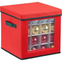 Relaxdays Weihnachtskugel-Aufbewahrungsbox (30 cm, 1x)