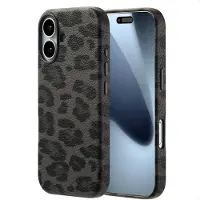 Selencia Coque Sabi imprimé panthère avec MagSafe Apple iPhone 17 - Midnight Black