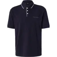 Armani Exchange pour homme. XM001557AF10363UB101 Polo stretch marine (XS), Casuel, Coton, Manche courte