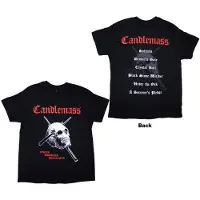 Candlemass Hommes, T-shirt, Epicus Doomicus Metallicus Back Print, Noir, (M)