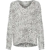 Kaffe Chemisier 'Debra' olive / noir / blanc