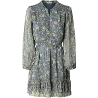 Pepe Jeans pour femme. PL9537690 Robe Londyn bleue (L), Casuel, Polyester, Manche longue