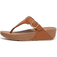 FitFlop Tongs FitFlop Women Lulu Adjustable Toe Post Leather Light Tan-Taille 38