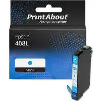 PrintAbout Cartouche compatible pour Epson 408L (C13T09K24010) - Cyan - Grande capacité