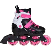 Powerslide Patins à roulettes pour enfants Khaan Junior SQD Pink, 4x, 80, 39-42