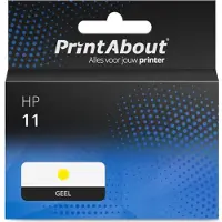 PrintAbout Cartouche compatible pour HP 11 (C4838A) - Jaune