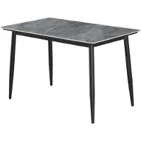 Molecule Table de salle à manger Kenzo | 120 x 70 x 75 cm | Gris/Pierre